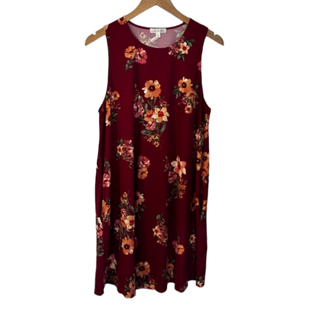 2/$35! Nine Britton‎ Sleeveless Floral Dress